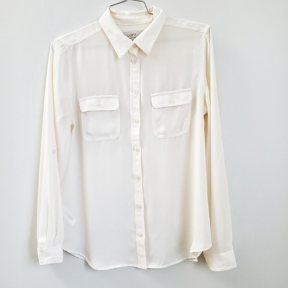 Ivory blouse | Loft petite